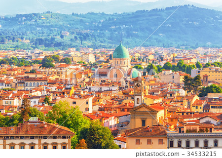 Beautiful landscape view of Florence. Italy. 34533215