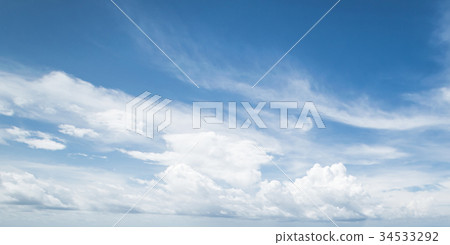 Summer tropical sky and clouds Summer tropical sky and clouds 34533292