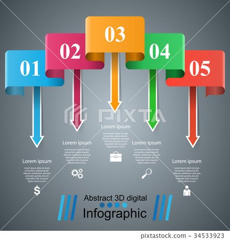 Infographic icons. Arrows icon. 34533923