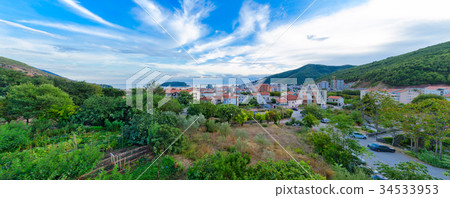 Panoramic view from above to Budva , Montenegro 34533953