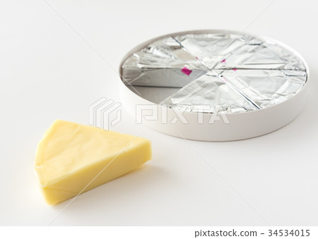Block cheese, 6P cheese, processed cheese, dairy products, fan-shaped 34534015