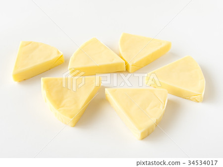 塊狀奶酪，6P奶酪，加工奶酪，乳製品，扇形 34534017