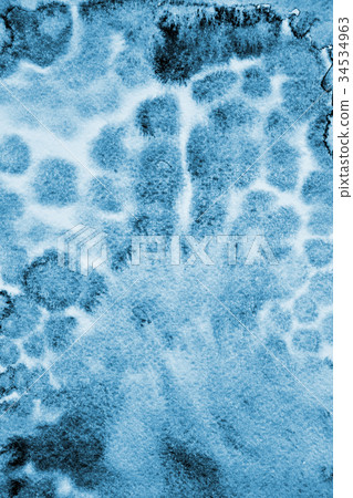 Abstract blue watercolor on paper texture Abstract blue watercolor on paper texture 34534963