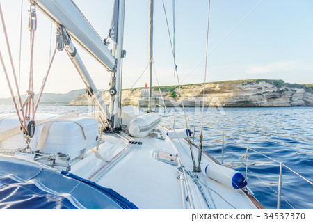 yacht near Sardinia island yacht near Sardinia island 34537370