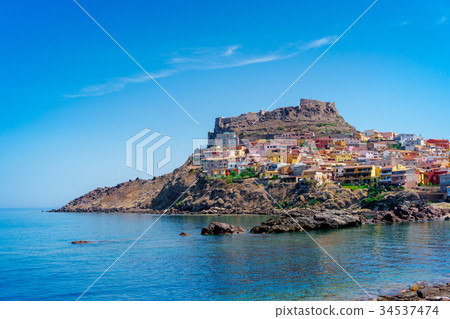 Medieval town of Castelsardo on Sardinia 34537474