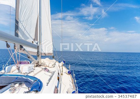 yacht near Sardinia island yacht near Sardinia island 34537487