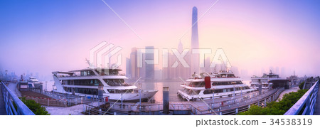 Shanghai skyline cityscape 34538319