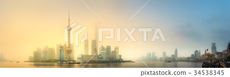 Shanghai skyline cityscape Shanghai skyline cityscape 34538345