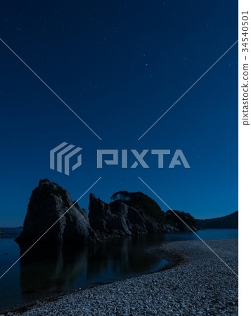 Jodogahama被月光照亮 34540501