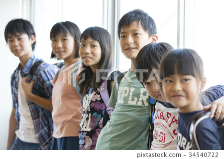 Elementary school classroom smile 34540722