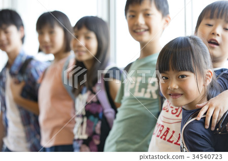 Elementary school classroom smile 34540723