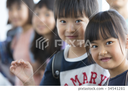Elementary school classroom smile 34541281