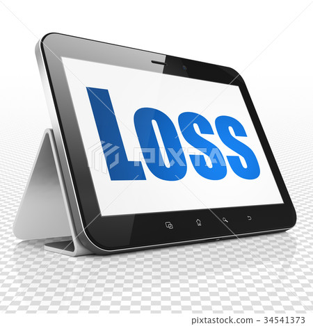 Business concept: Tablet Computer with Loss on 34541373