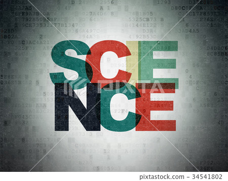 Science concept: Science on Digital Data Paper Science concept: Science on Digital Data Paper 34541802