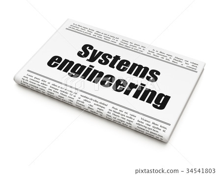 Science concept: newspaper headline Systems Science concept: newspaper headline Systems 34541803