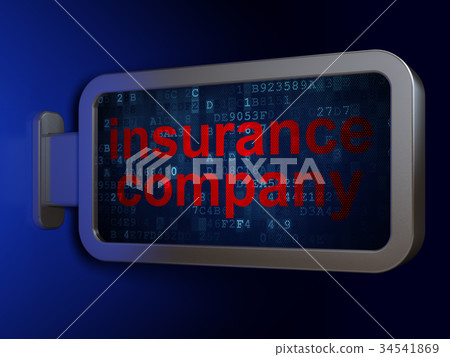 Insurance concept: Insurance Company on billboard 34541869