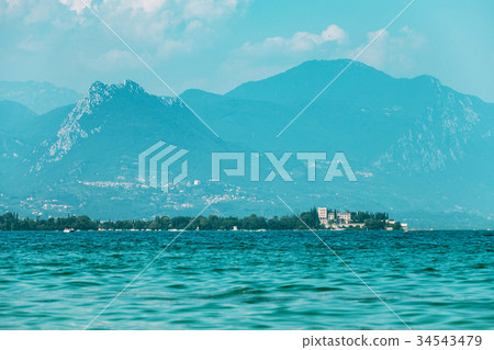 view on Garda Lake, Italy, low visibility, view on Garda Lake, Italy, low visibility, 34543479
