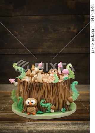 Enchanted forest cake Enchanted forest cake 34543646