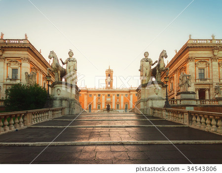 Campidoglio square in Rome, Italy Campidoglio square in Rome, Italy 34543806