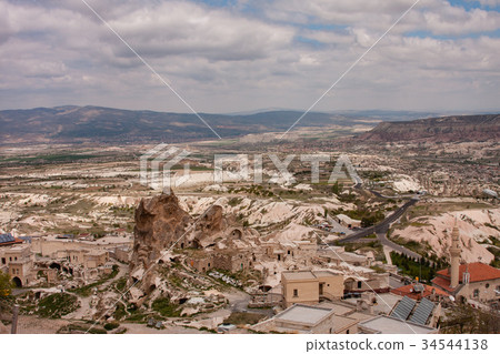 Cappadocia landscape shot on cloudy day Cappadocia landscape shot on cloudy day 34544138