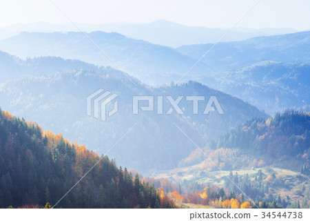Scenic Autumn Landscape 34544738