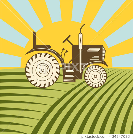 Agricultural vehicle tractor or harvester machine 34547023