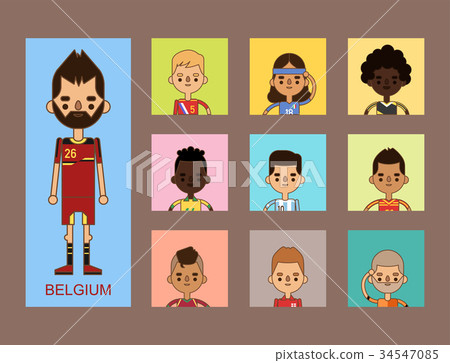 National Euro Cup soccer football teams vector National Euro Cup soccer football teams vector 34547085