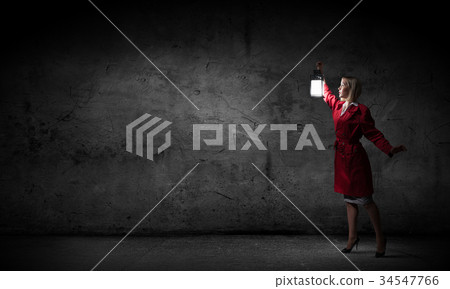 Woman with lantern Woman with lantern 34547766