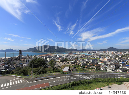Mihara city center (from the roadside Mihara Kamimei no Sato) Mihara city center (from the roadside Mihara Kamimei no Sato) 34547888