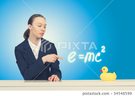 Woman and duck Woman and duck 34548599
