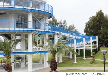 Tsunami evacuation tower 34549602