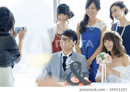 Casual Wedding Reception Next Party Stock Photo 34551203 Pixta