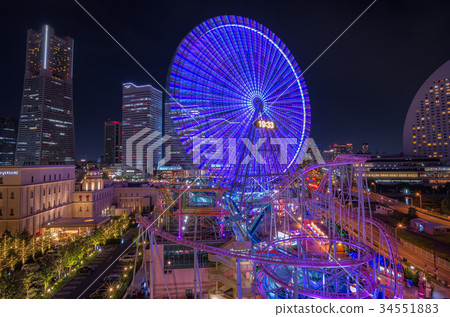 [橫濱夜景] Minato Mirai Cosmo Clock地標塔 34551883