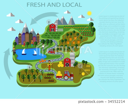 Natural food. infographic 34552214