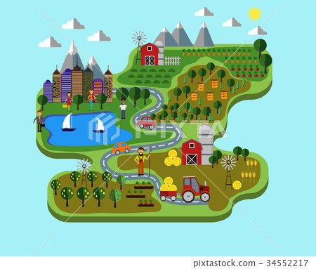 Natural food. infographic 34552217
