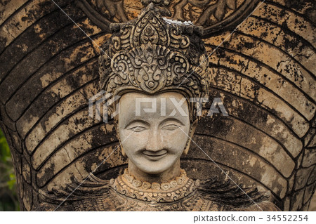 Hindu sculptures in a part of Sala Kaew Ku Hindu sculptures in a part of Sala Kaew Ku 34552254