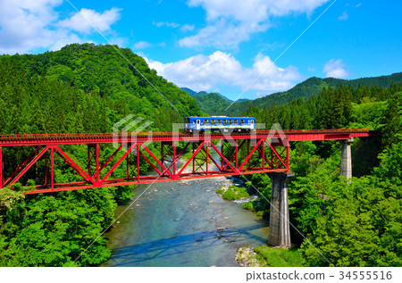 秋田內陸線大分河大橋 34555516