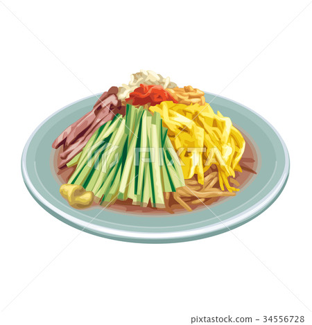 chilled Chinese noodles  34556728
