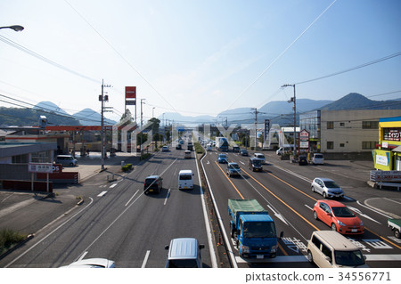 高松市柏市交叉口附近的城市景觀 高松市柏市交叉口附近的城市景觀 34556771