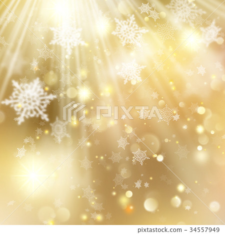 Christmas golden holiday glowing backdrop. EPS 10 34557949