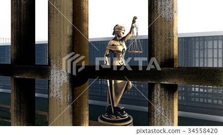 Conceptual illustration on existence in prison 3d Conceptual illustration on existence in prison 3d 34558420