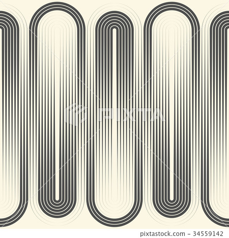 Seamless Curved Stripe Pattern - Stock Illustration [34559142] - PIXTA
