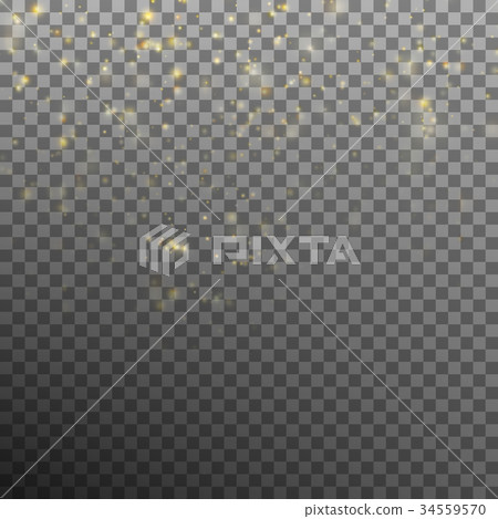 Star dust sparks in explosion. EPS 10 vector 34559570