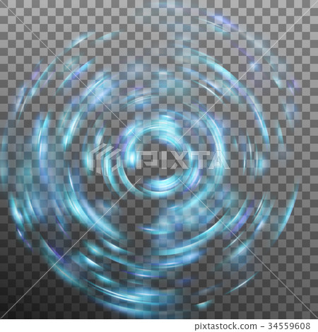 Abstract glowing ring on transparent backfround Abstract glowing ring on transparent backfround 34559608