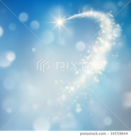 Glittering bokeh star dust template. EPS 10 vector 34559644
