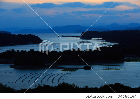 Higaki Observatory-Evening view of Ago Bay- Higaki Observatory-Evening view of Ago Bay- 34560164
