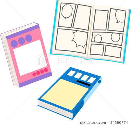 Comic book illustration set 34560774