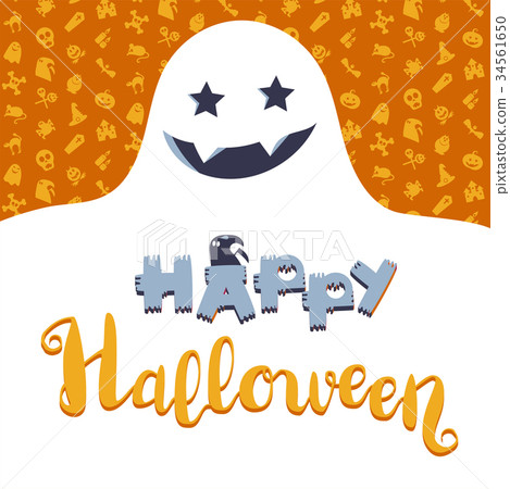 Happy Halloween Lettering 34561650