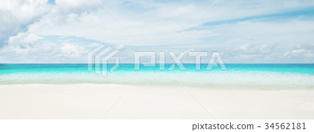 Tropical beach and sea Tropical beach and sea 34562181