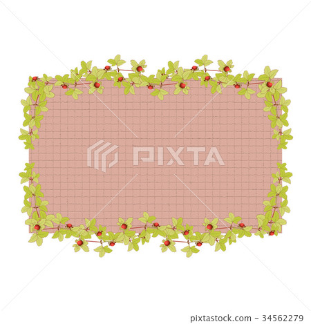 Wild strawberry frame 34562279